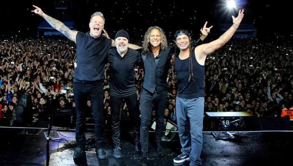 Metallica tras un concierto