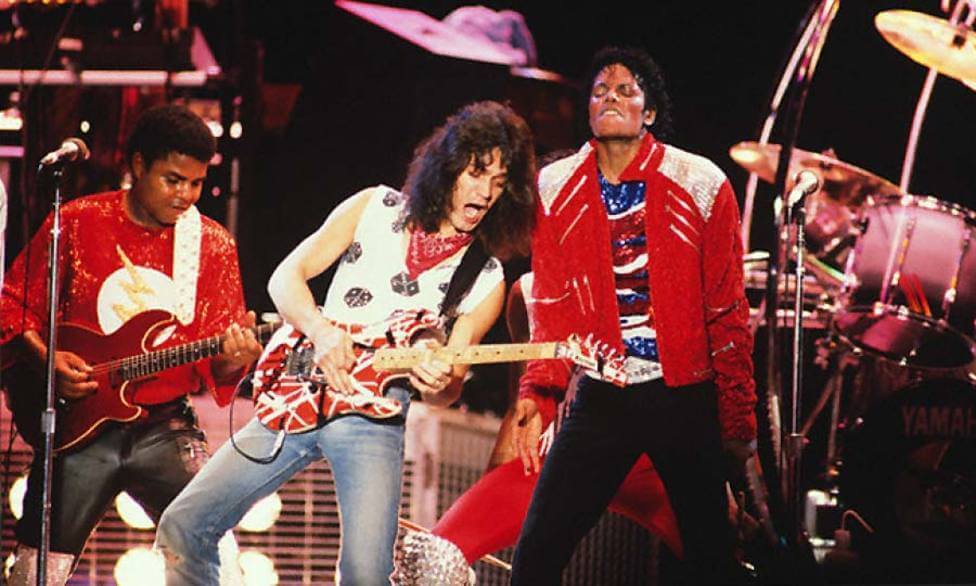 Michael Jackson con Eddie Van Halen