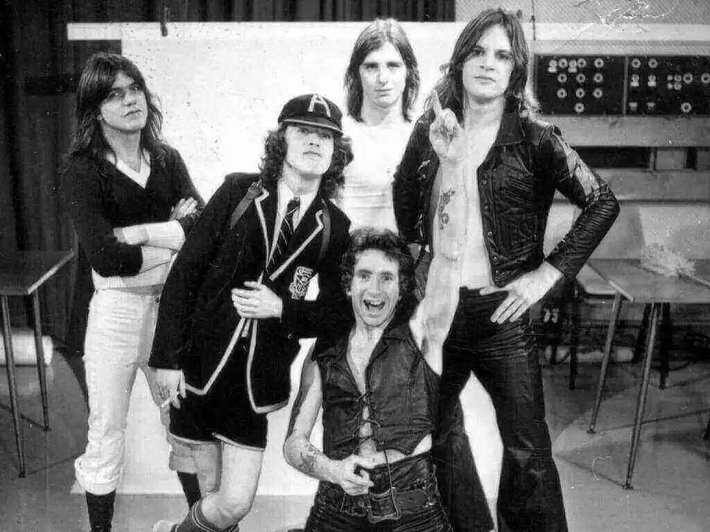 AC/DC con Bon Scott